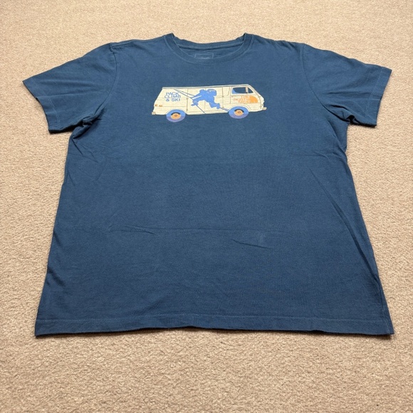 The North Face Graphic T Shirt Men's Size M Blue Short Sleeve - Picture 3 of 7